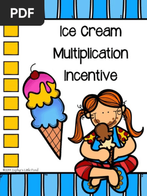 Multiplication Ice Cream Incentive