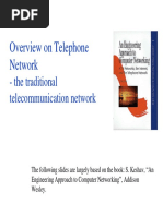 Overview On Telephone Network: - The Traditional Telecommunication Network