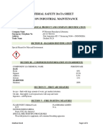 Material Safety Data Sheet Drathon Industrial Maintenance: Section 1 - Chemical Product and Company Identification