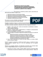 Expedicion Del Registro de Fabricante e Importador de Alimentos para Animales