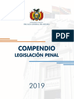 Compendio de Legislación Penal - Bolivia 2019 PDF