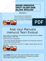 Kejadian Manusia Menurut Islam Dan Analiss Biologi