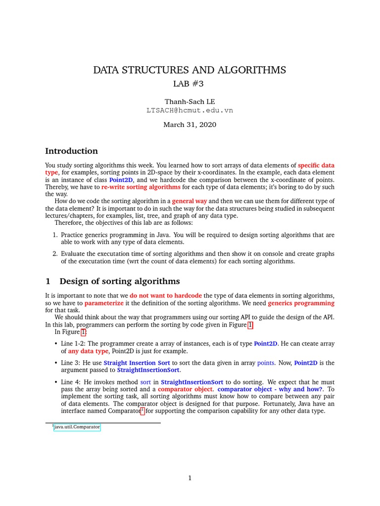 Data Structures and Algorithms: Thanh-Sach LE LTSACH@hcmut - Edu.vn ...
