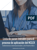 Lista de Pasos Generales para Solicitud NCLEX PDF