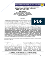 Investigating The Learning Action Cell (Lac) Experiences of Science Teachers in Secondary Schools: A Multiple Case Study