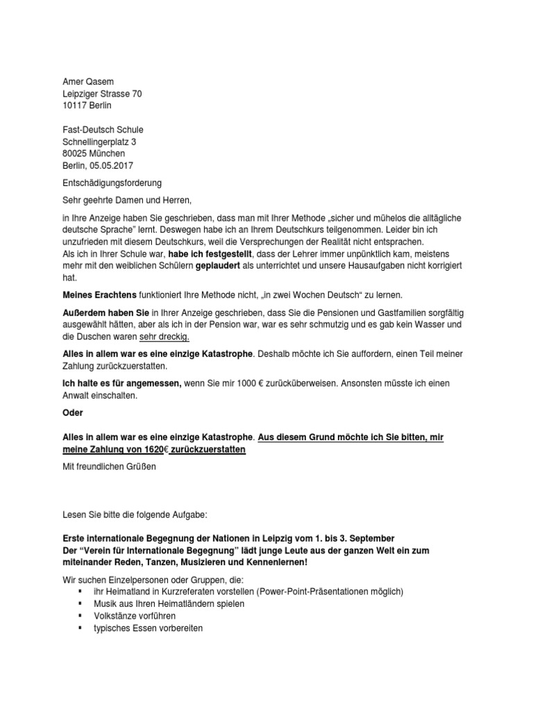 Featured image of post Bitte Um Informationen Brief B2 Beispiel Pdf Ihre bitte um mehr informationen