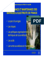 Surveillance Et Maintenance Des Barrages À Electricite de France