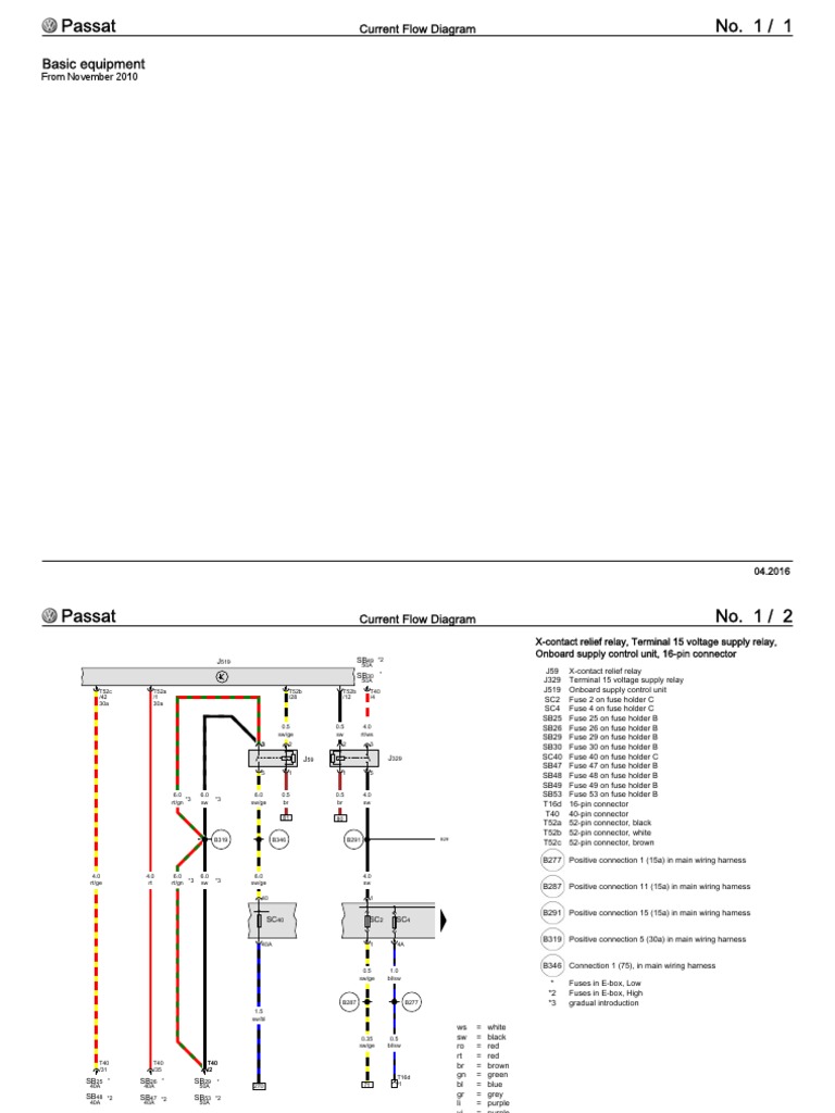 VW Passat b7 Wiring Diagrams Eng PDF PDF Fuse (Electrical) Headlamp
