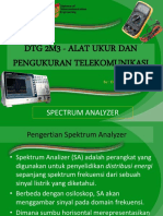 Alat Ukur Dan Pengukuran Telekomunikasi DNN Spectrum Analyzer