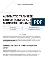 Automatic Transfer Switch (ATS) OR Automatic Mains Failure (AMF) Panel _ Electricveda.com