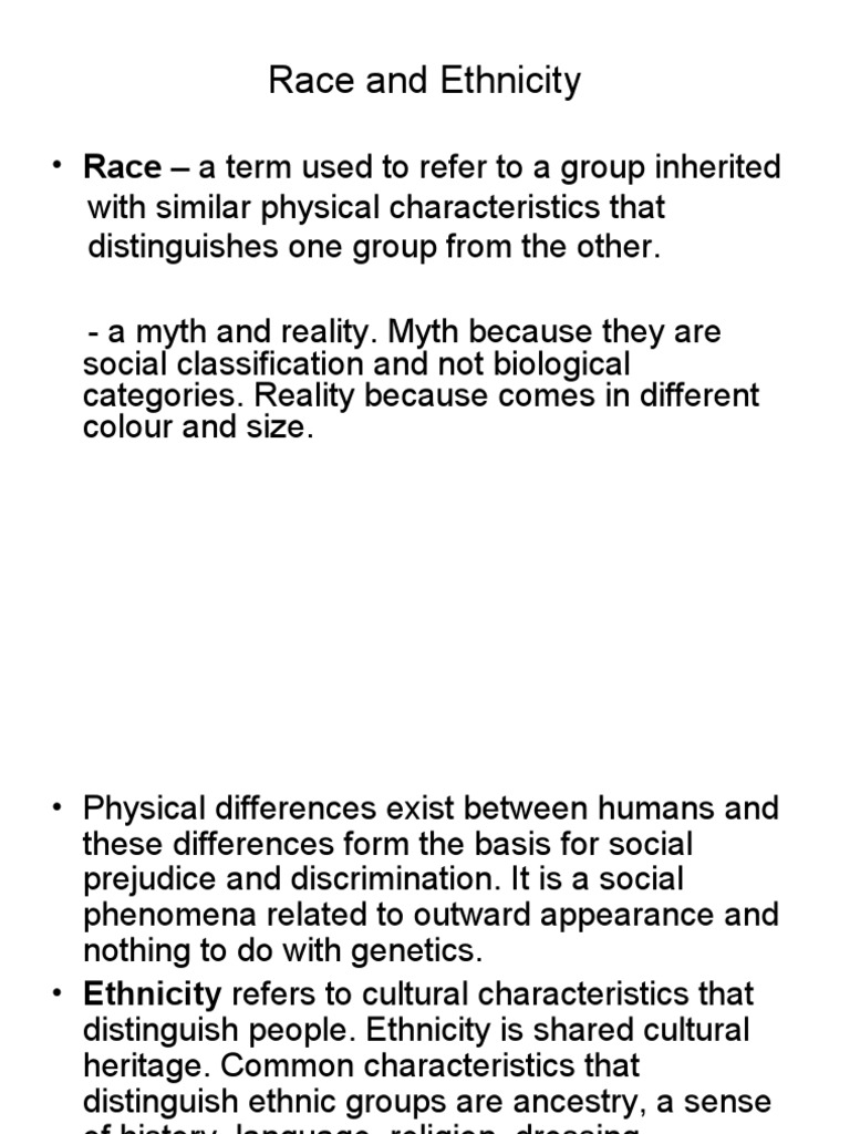 Understanding Race and Ethnicity | PDF | Racism | Discrimination & Race ...