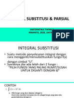 Integral Substitusi & Parsial