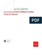 Administering Oracle Database Exadata Cloud Customer