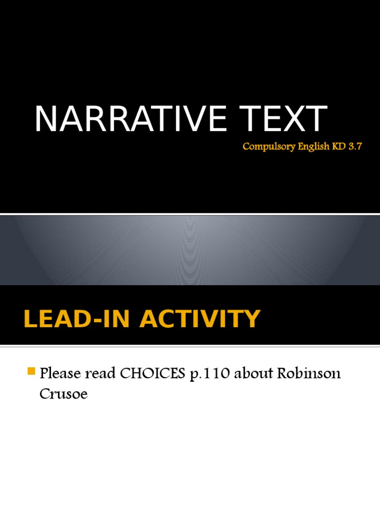 Narrative Text Structure and Analysis Guide | PDF