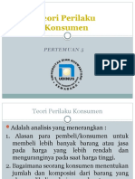 Pertemuan 6 - Teori Perilaku Konsumen