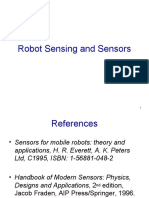 Robot Sensing and Sensors