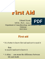 1st Aid - Lectures 2013
