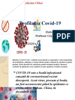 Profilaxia Covid-19 Ca Infectie Nosocomiala