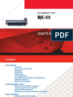 Canon BJC55 User Manual