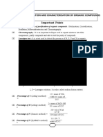 Purificiation and Characterisation of Organic Compounds