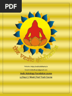 Vedic Siddhanta Foundation Course Syllabus