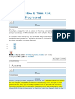 Time Risk Allowance - Float - Use it on Critical Path - Accumulates!