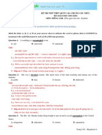 Bộ Đề Tiếng Anh Megabook Số 1: I. Phần Trắc Nghiệm: Từ Question 1 Đến Question 64 (8 Điểm)