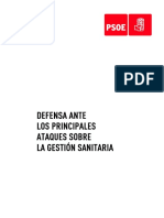 Argumentario Del PSOE Por La Crisis Coronavirus