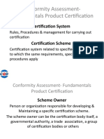 Conformity Assessment - Fundamentals Product Certification