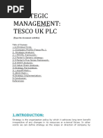 Tesco - STRATEGIC MANAGEMENT