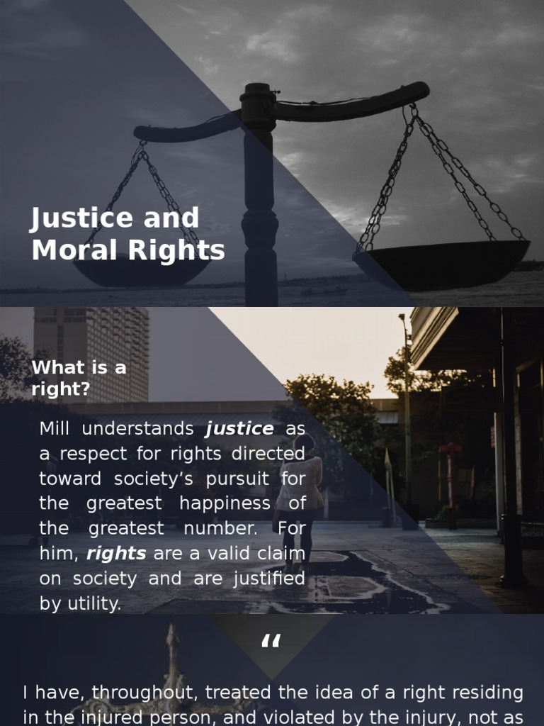 Justice and Moral Rights PDF Utilitarianism Rights