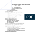 Table of Contents For Pressure Safety Valves Design Manual