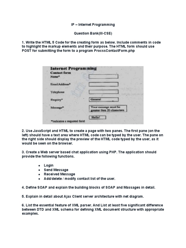 IP and Multicore Programming Question Bank | PDF