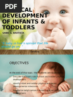 Physical Development of Infants & Toddlers