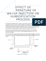 Effect of Water Temperature on Air Humidification Process