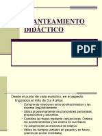 PLANTEAMIENTO DIDÁCTICO