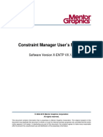 Constraint Manager User's Manual: Software Version X-ENTP VX.1.1