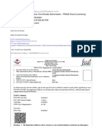 FWD Registration Certificate Generated - FSSAI Food Licensing & Registration System PDF