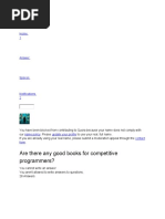 Are There Any Good Books For Competitive Programmers?: Home 1
