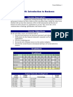 BU 100: Introduction To Business: Course Description