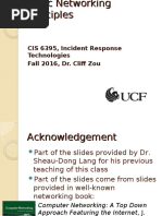 CIS 6395, Incident Response Technologies Fall 2016, Dr. Cliff Zou