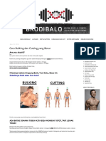 Brodibalo Fitness - Cara Bulking Dan Cutting Yang Benar PDF