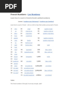 Download French Numbers by Aaron SN4555505 doc pdf