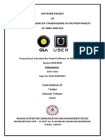 Capstone Project OF Issues and Concerns of Stakeholders in The Profitability of Uber and Ola