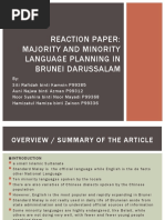 PRESENTATION PPT - REACTION PAPER Final