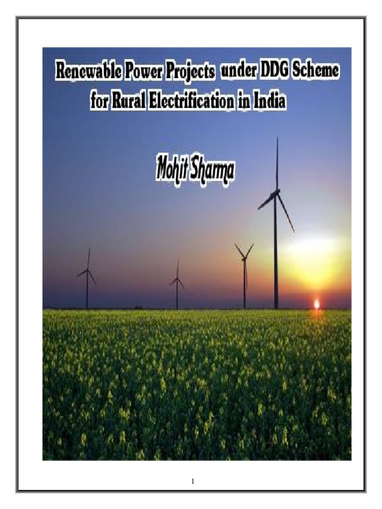 Renewable Energy Power Projects For Rural Electrification in India PDF ...