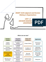 Unit 1.3 Decisions Under Uncertainty PDF