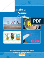 Animate A Name Cards: Animate The Letters of Your Name, Initials, or Favorite Word