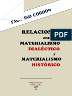 Relaciones entre el materialismo dialéctico  y el materialismo histórico