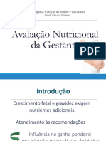 Aula 4 AVALIAÇÃO NUTRICIONAL DA GESTANTE PDF 